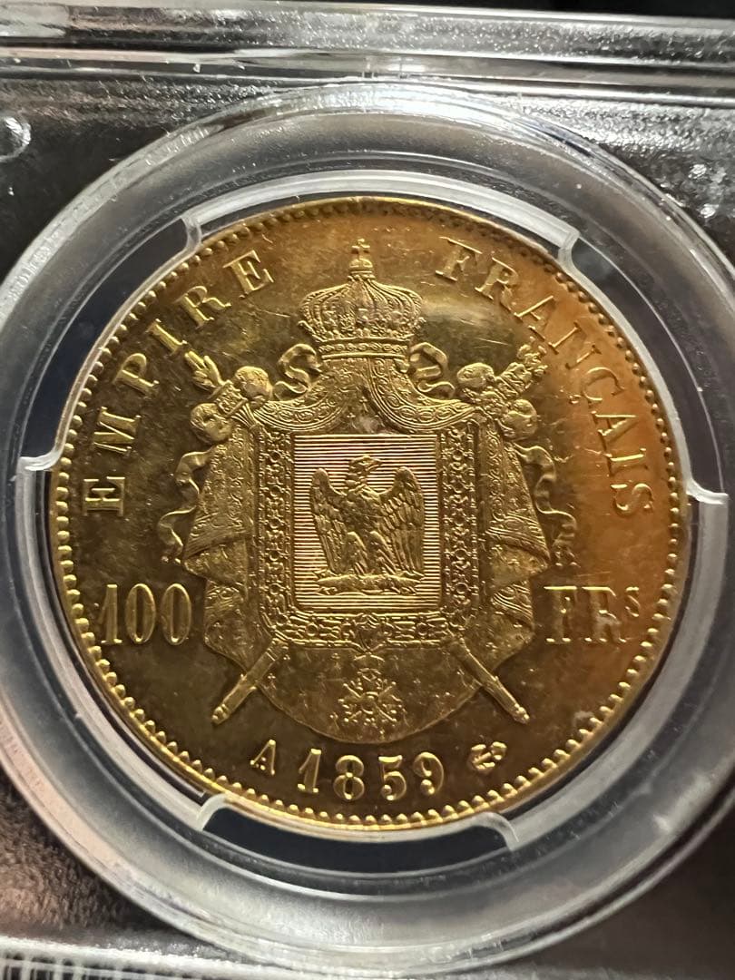ナポレオン100フラン金貨　PCGS鑑定品