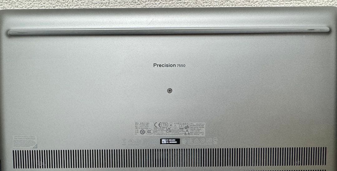 Windowsノート本体 Dell Precision 7550 i7 108750H RTX A5000