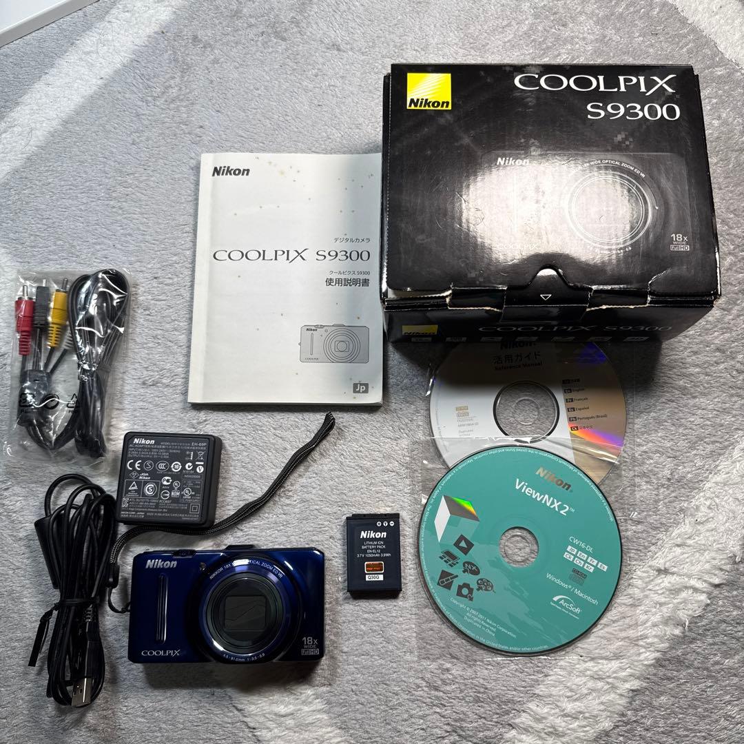 Nikon ニコン COOLPIX S9300 クールピクス ネイビーブルー