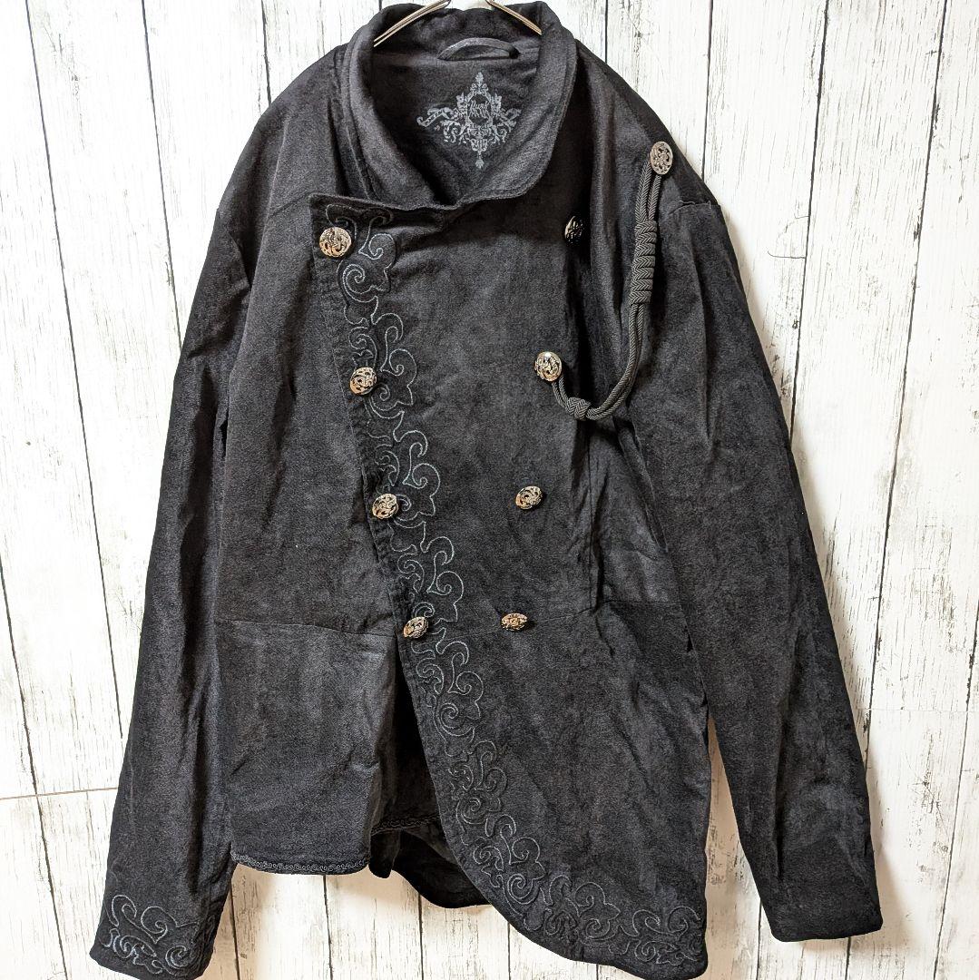 PUNK RAVE ダブルブレストジャケット 刺繍デザイン　裏地豪華　ゴスロリ