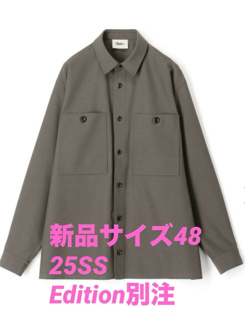 Edition25SS別注×THE RERACS シャツ チャコールグレー48