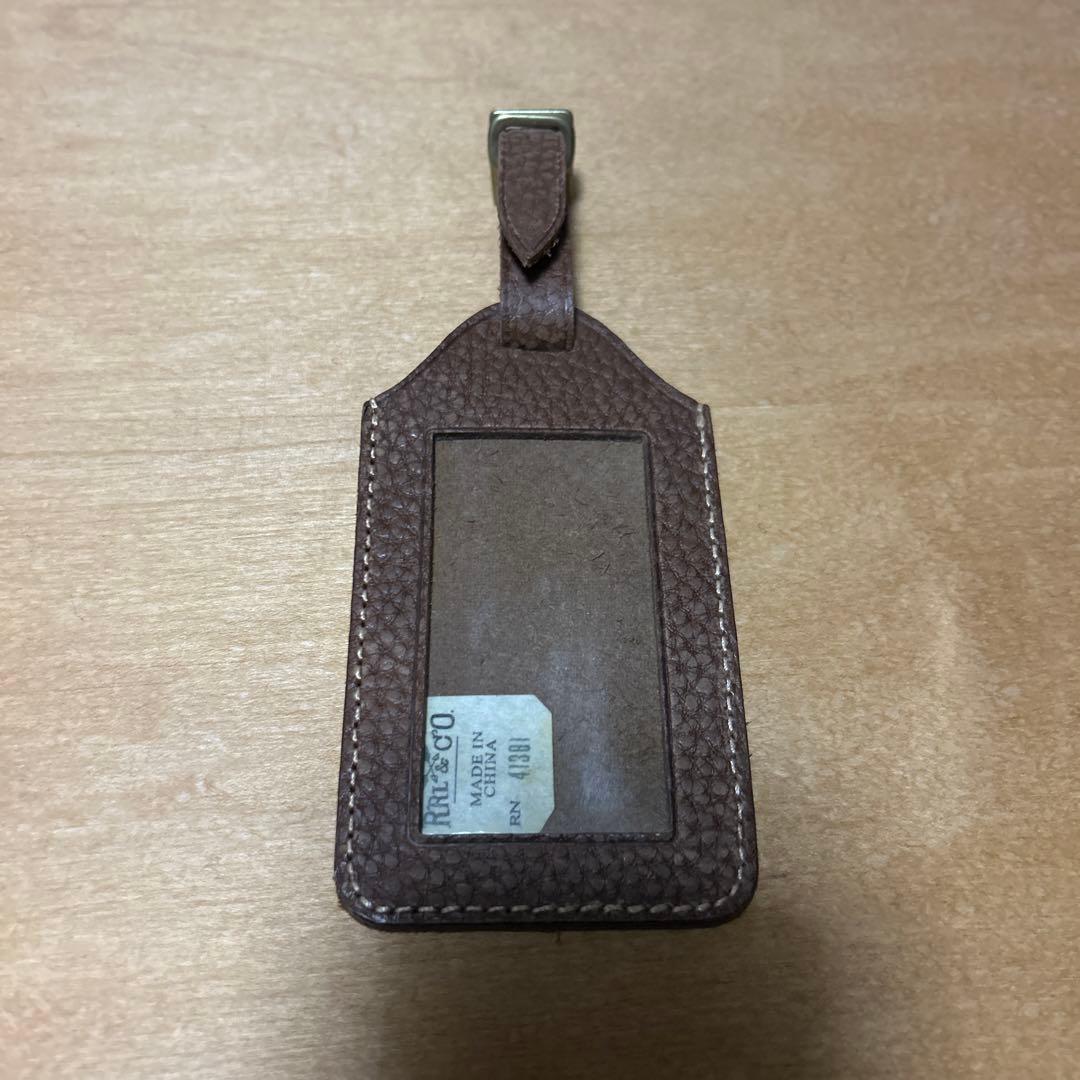 RRL(Double RL）レザーラゲッジタグ、カードケース、ネームタグ