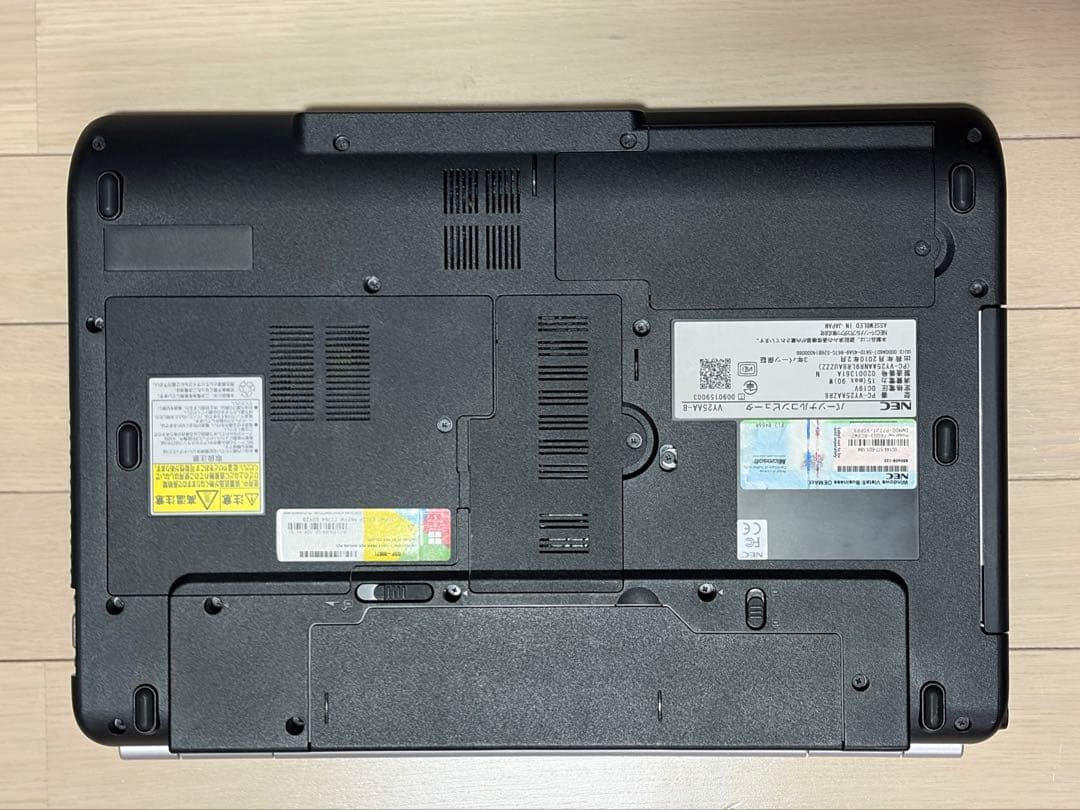 Windowsノート本体 Windows XP SP5 3GB SSD128GB Office2007