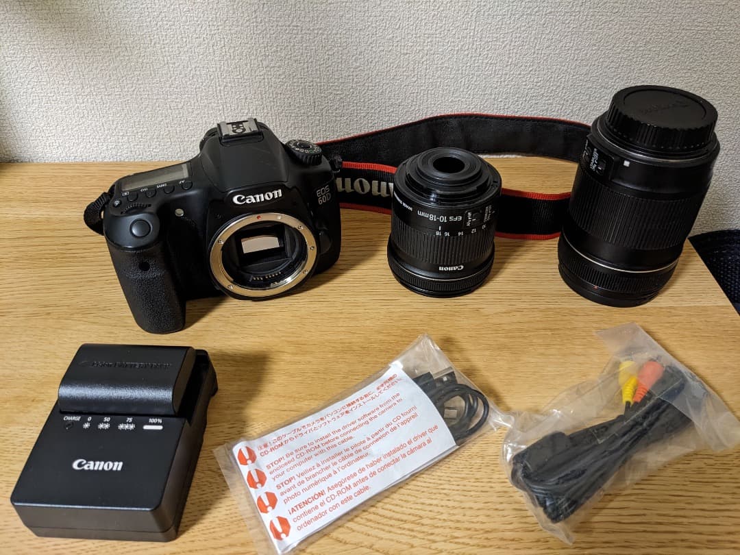 キヤノン EOS 60D 2レンズセット（18-135mm+10-18mm）