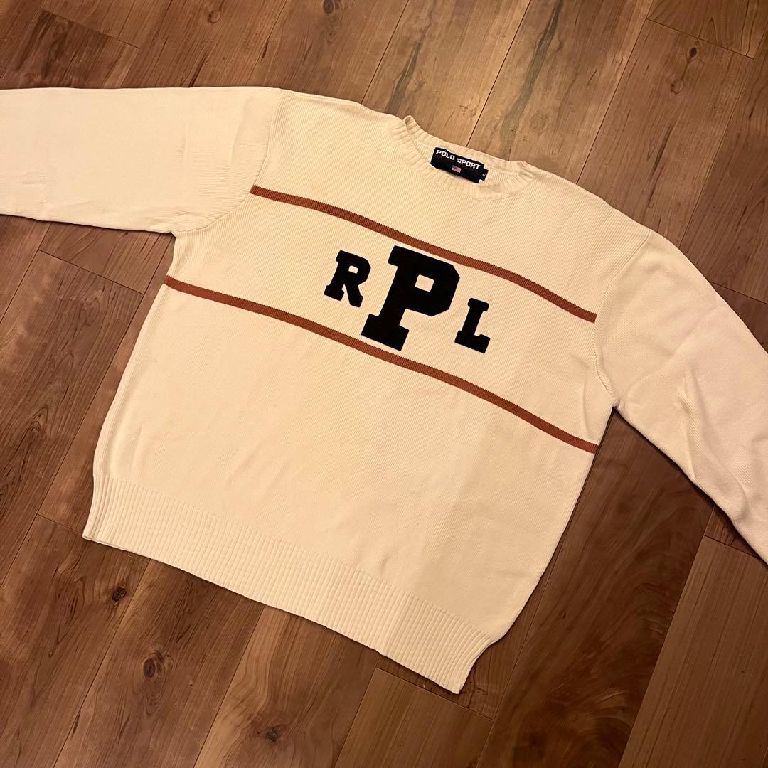 Polo Sport RPLロゴ ニットセーター ラルフローレンビンテージ
