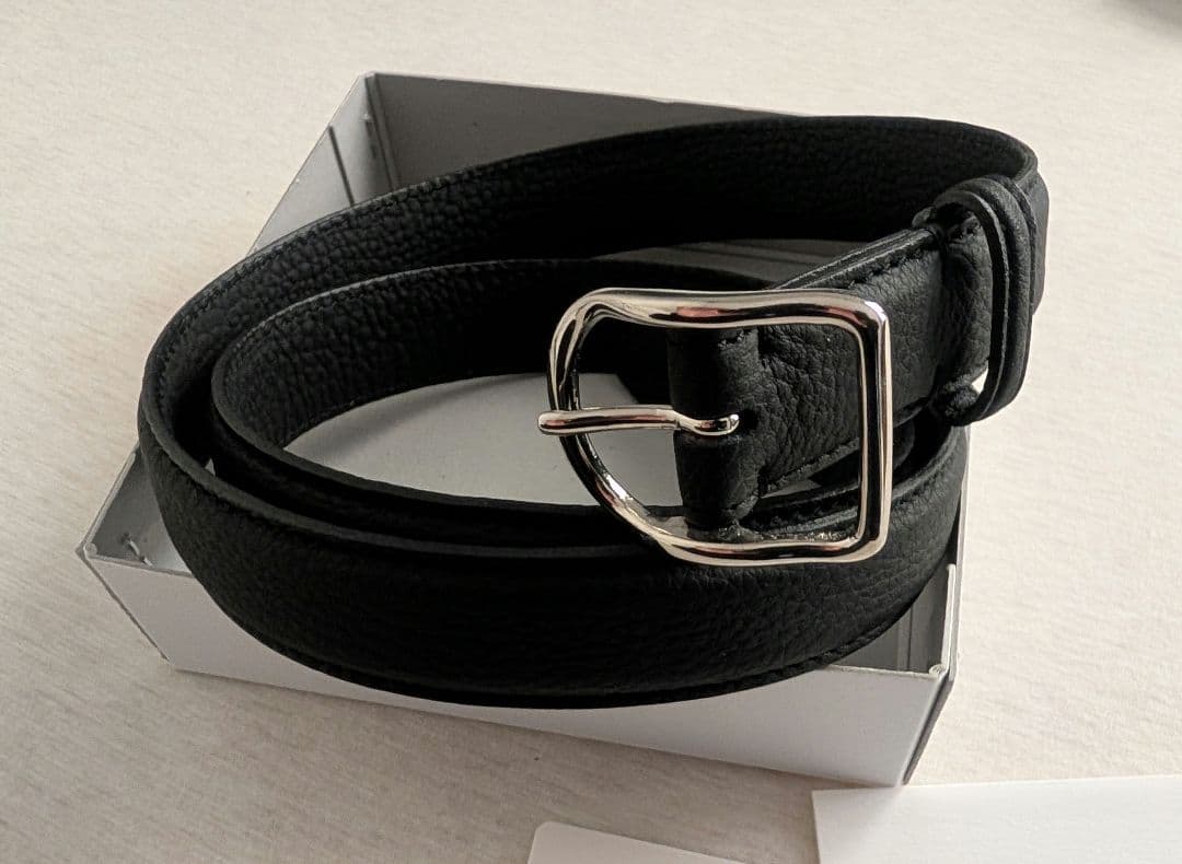 ERA. イーラ SHRINK AUTHENTIC BELT 黒 ベルト J＆M