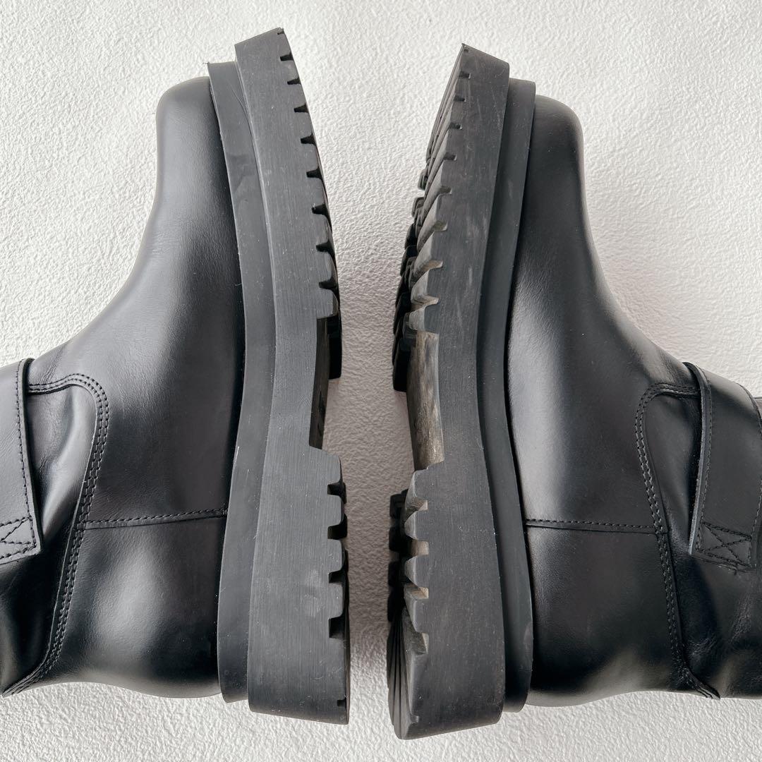 極美品✨ペリーコサニー GENOVA エンジニアブーツ　厚底　撥水　黒　23cm