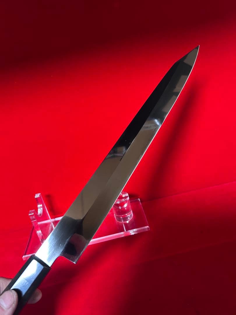 包丁　飛燕型切付　尺　鏡面仕上げ　切味抜群　箱付　未使用品