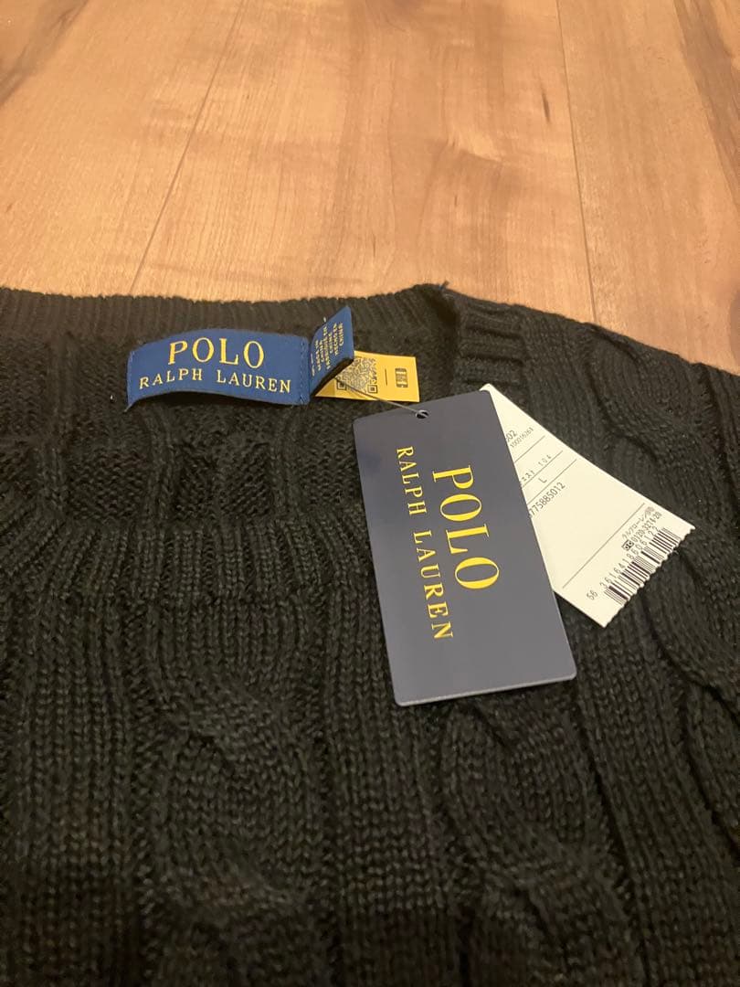 ラルフローレン　ケーブルニット　usLサイズ　新品未使用タグ付き