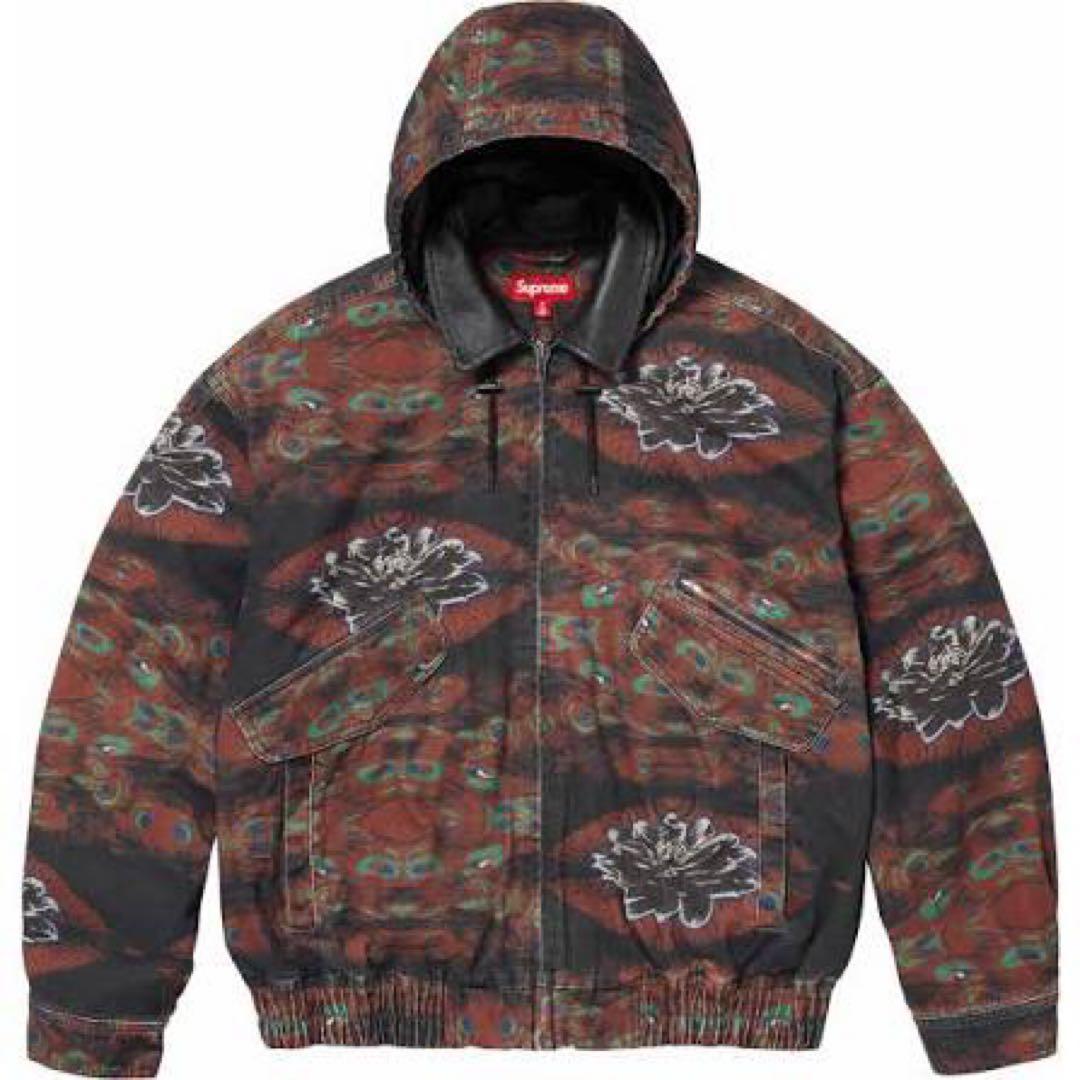 ジャケット・アウター Supreme Leather Collar Utility Jacket XL