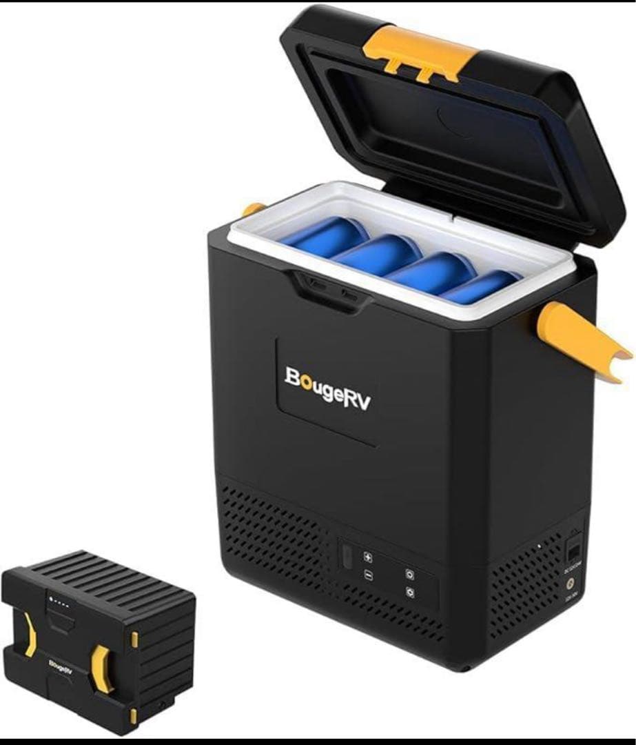 BougeRV ポータブル冷蔵庫 小型 9L 急速冷凍＆173Whバッテリー付属