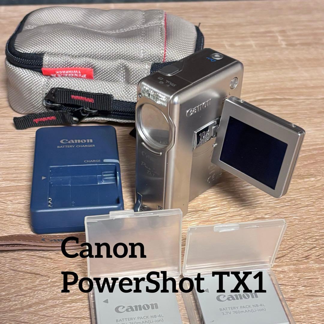 【動作品】ジャンクCanon PowerShot TX1 バッテリー２個