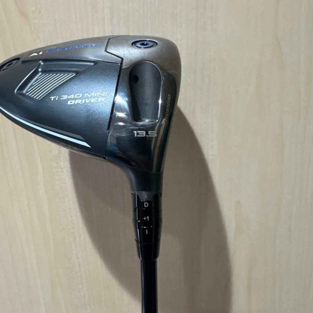 Aiスモーク☆ミニドライバー☆13.5°☆純正シャフト☆ヘッドカバー付
