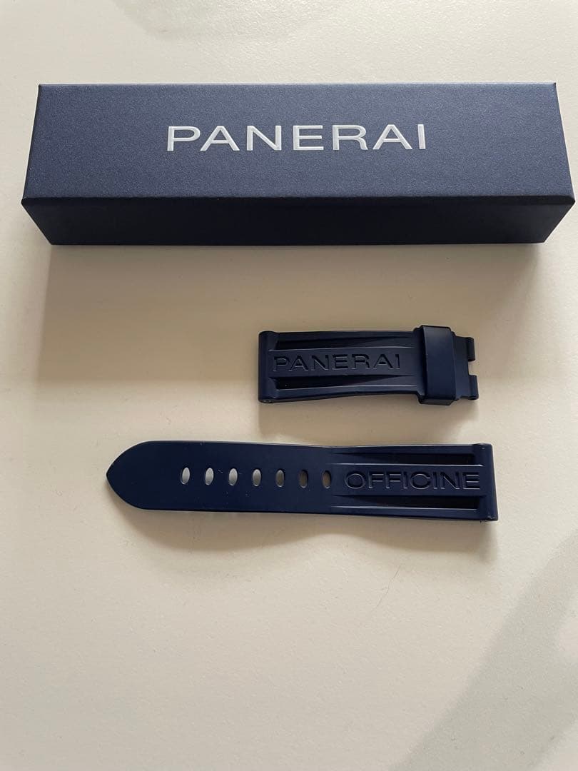 【RYO】PANERAI OFFICINE ネイビー ラバーベルト