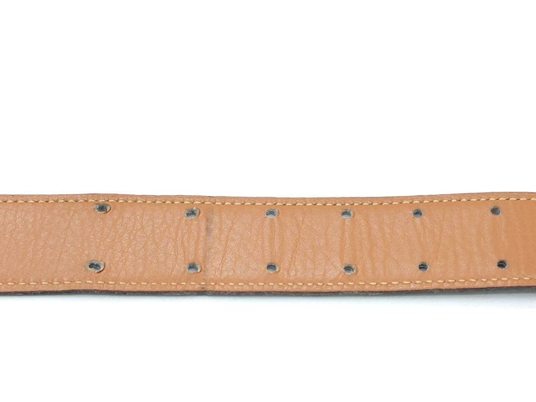 HERMESエルメス ベルトシュバル ホースバックル ボックスカーフリバーシブル