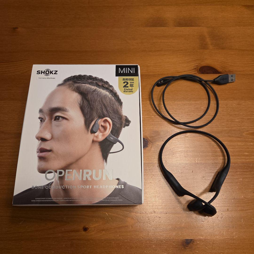 Shokz OpenRun Mini 骨伝導イヤホン ブラック