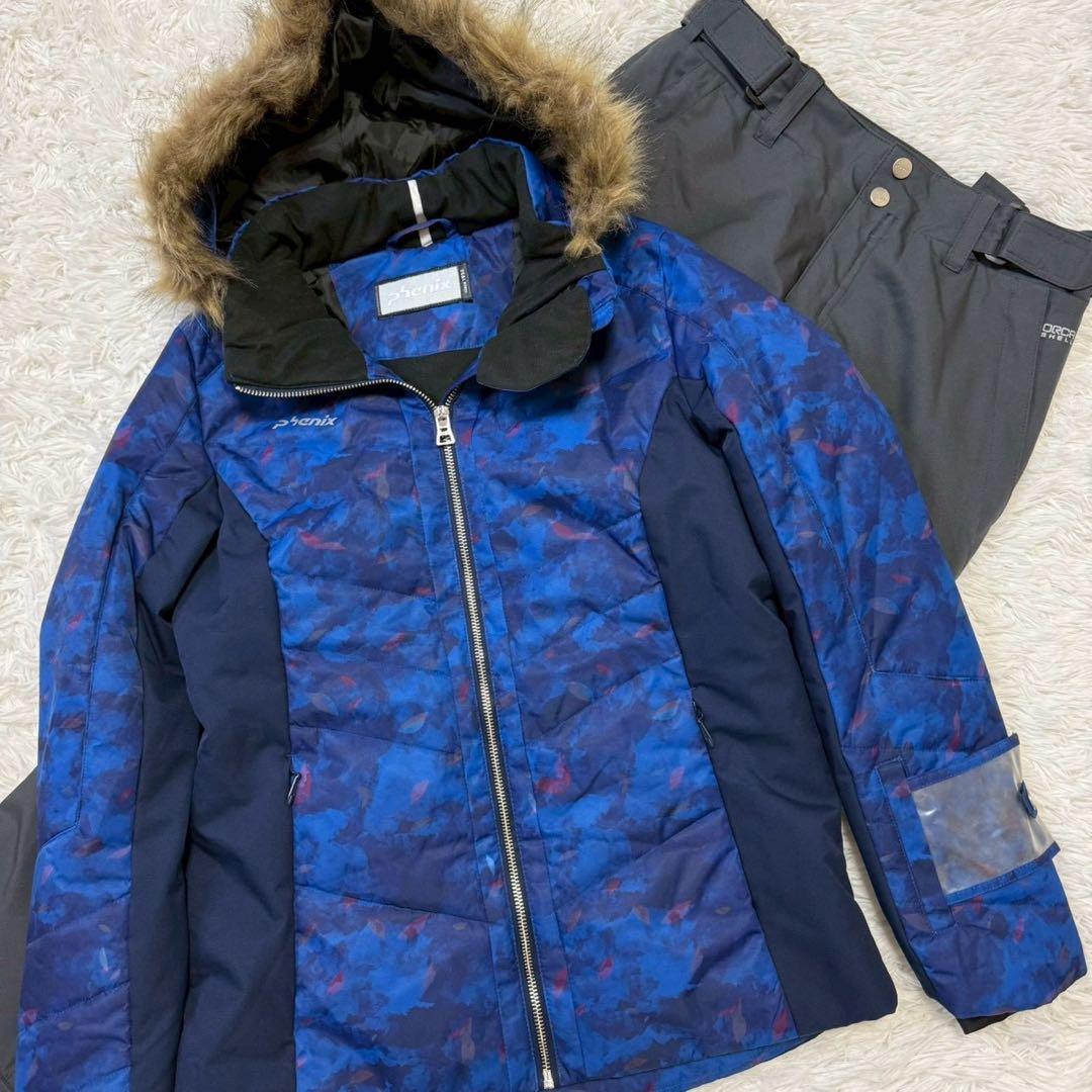 未使用級✨フェニックス スキーウェア セットアップ 2way 近年モデル 青×黒