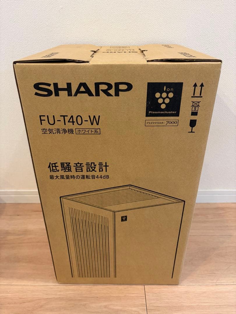 SHARP FU-T40-W 空気清浄機　新品　シャープ　プラズマクラスター
