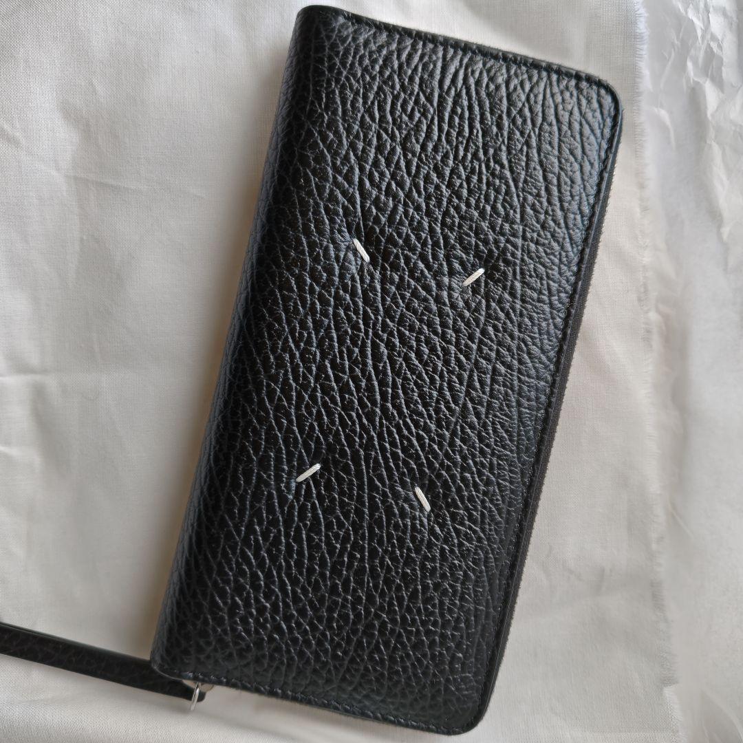 未使用品 マルジェラ 4ステッチ グレインレザー ジップアラウンド