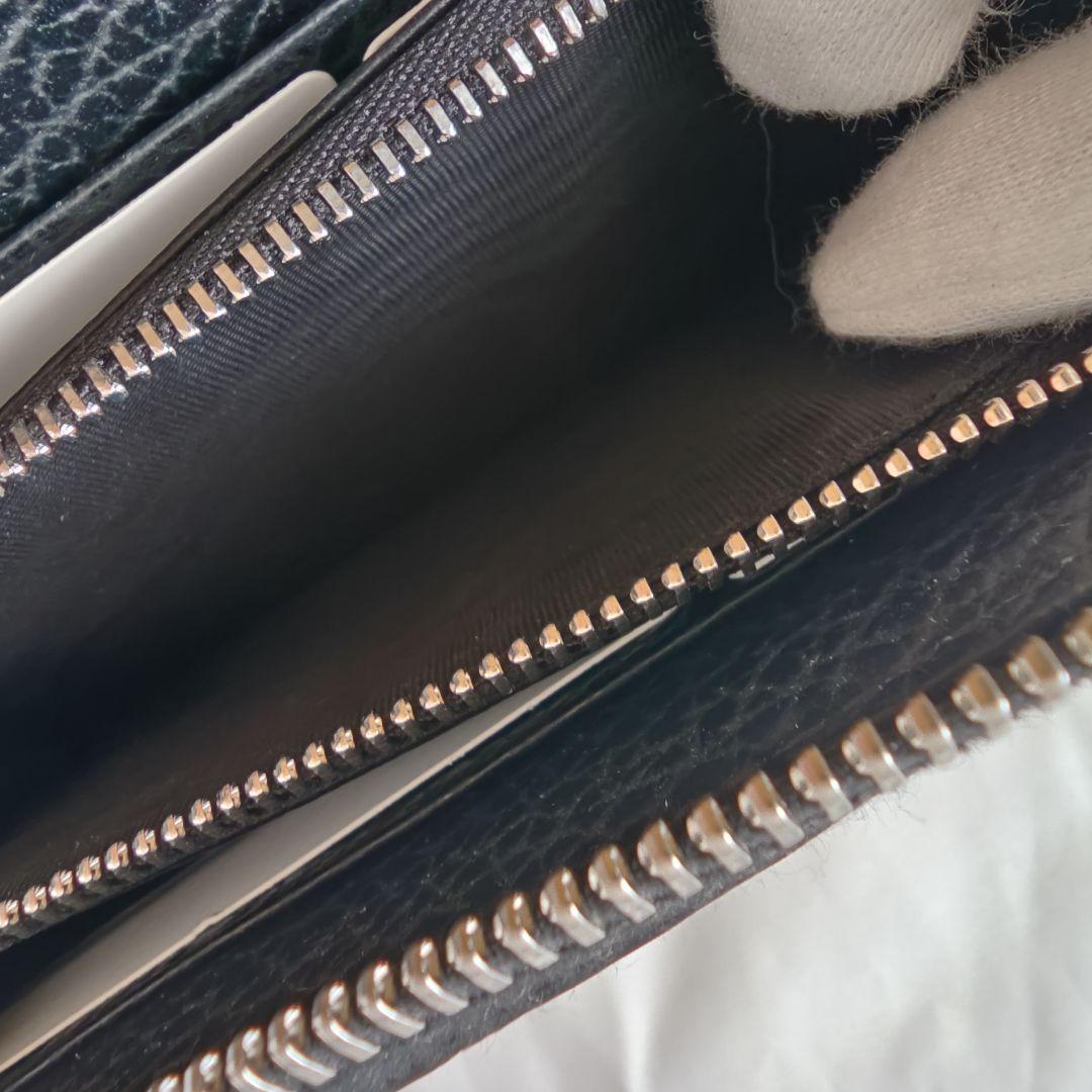 未使用品 マルジェラ 4ステッチ グレインレザー ジップアラウンド