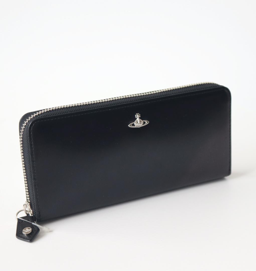 新品箱付き【ヴィヴィアンウエストウッド】ADVAN加工 ラウンドファスナー長財布