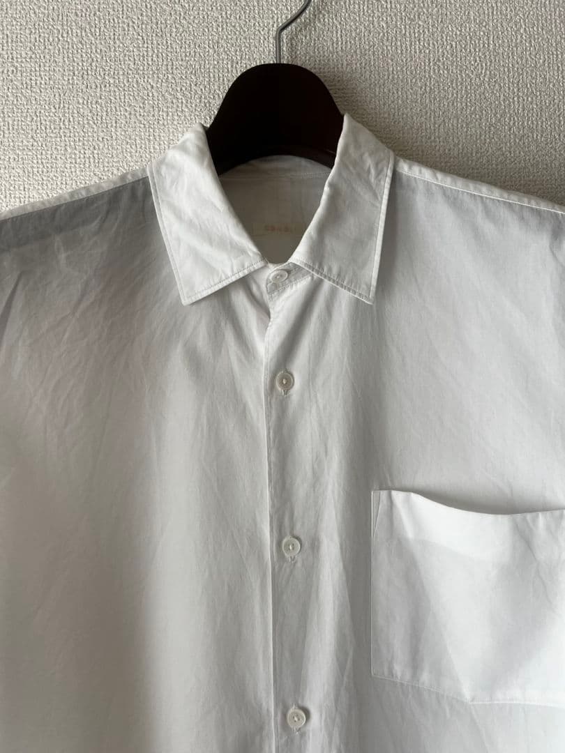 COMOLI コモリシャツ　ホワイト　1