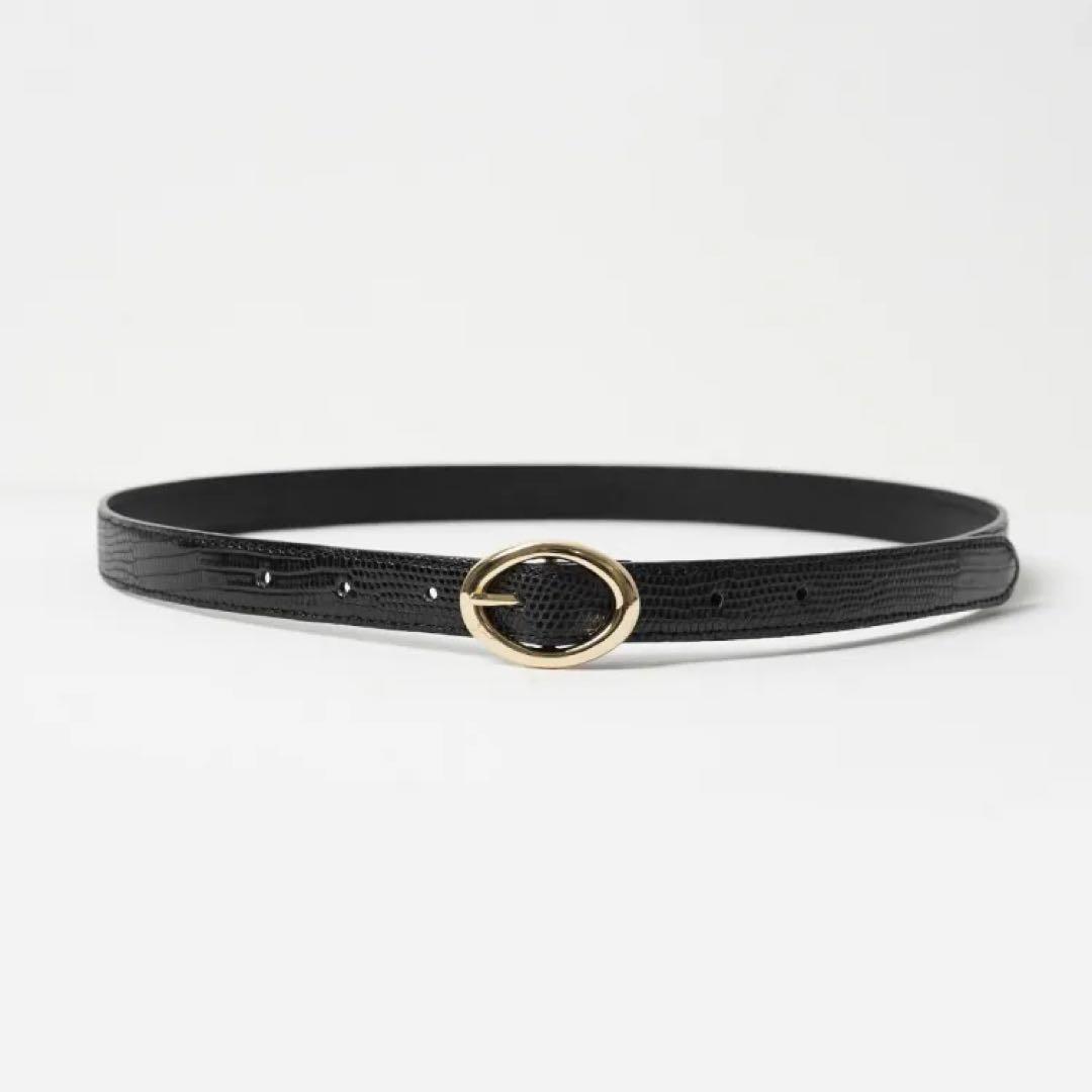 【希少サイズ3】BISOWN ビソウン LIZARD OVAL BELT ベルト