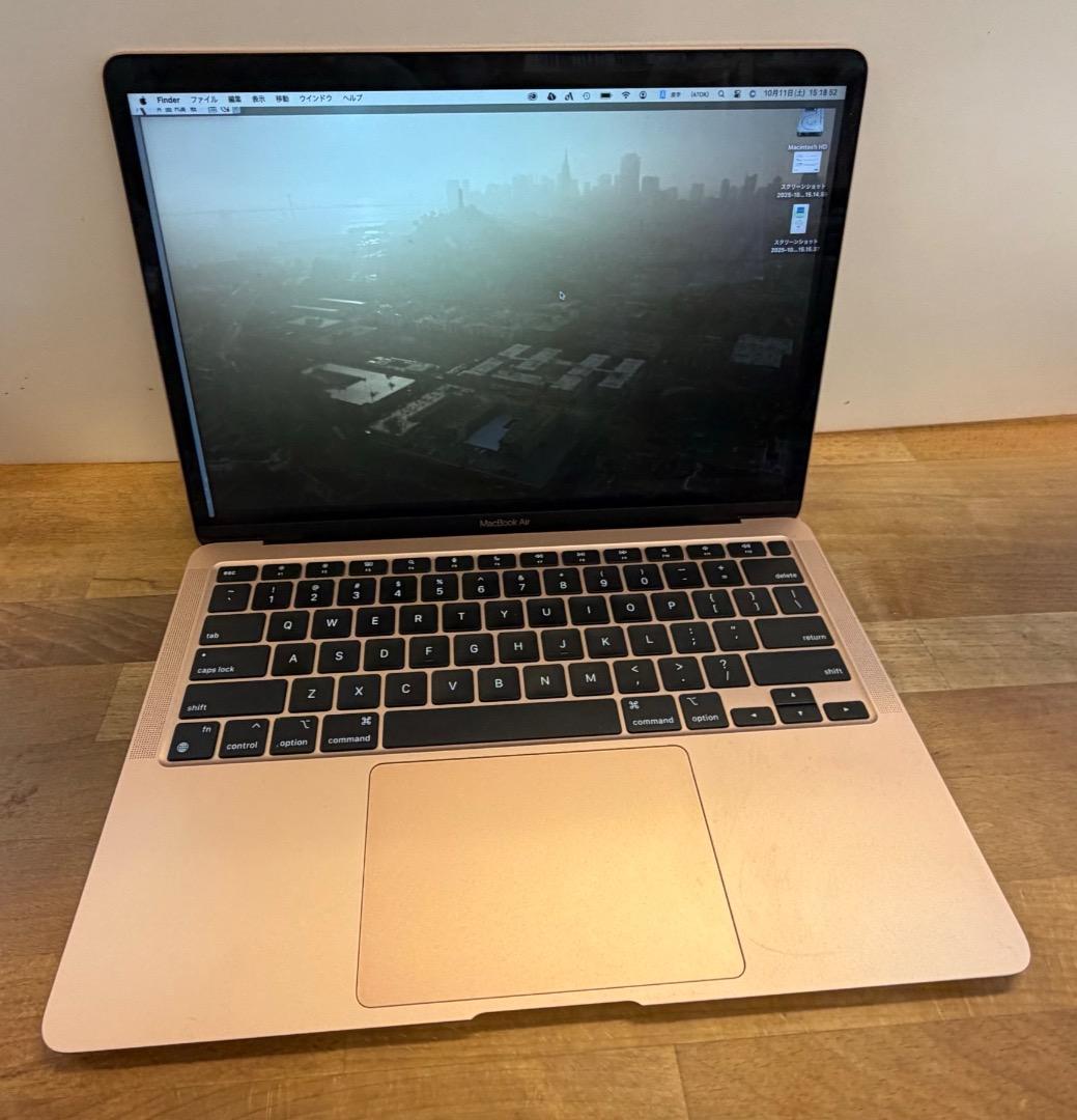 MacBook Air 13インチ M1チップ 16GB/512GBゴールド
