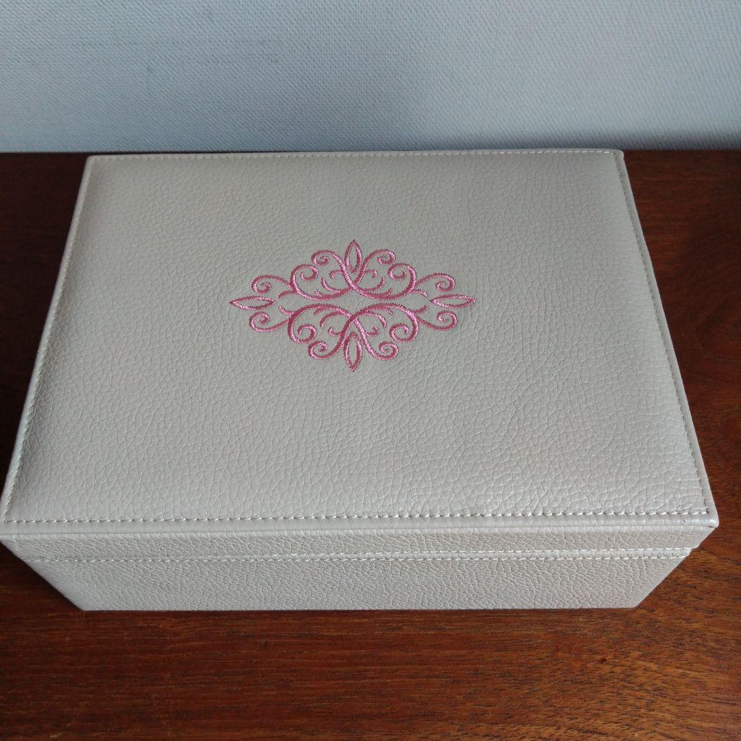 WAKO 銀座和光　ジュエリーボックス　ケース　2段　ベージュ　宝石入れ