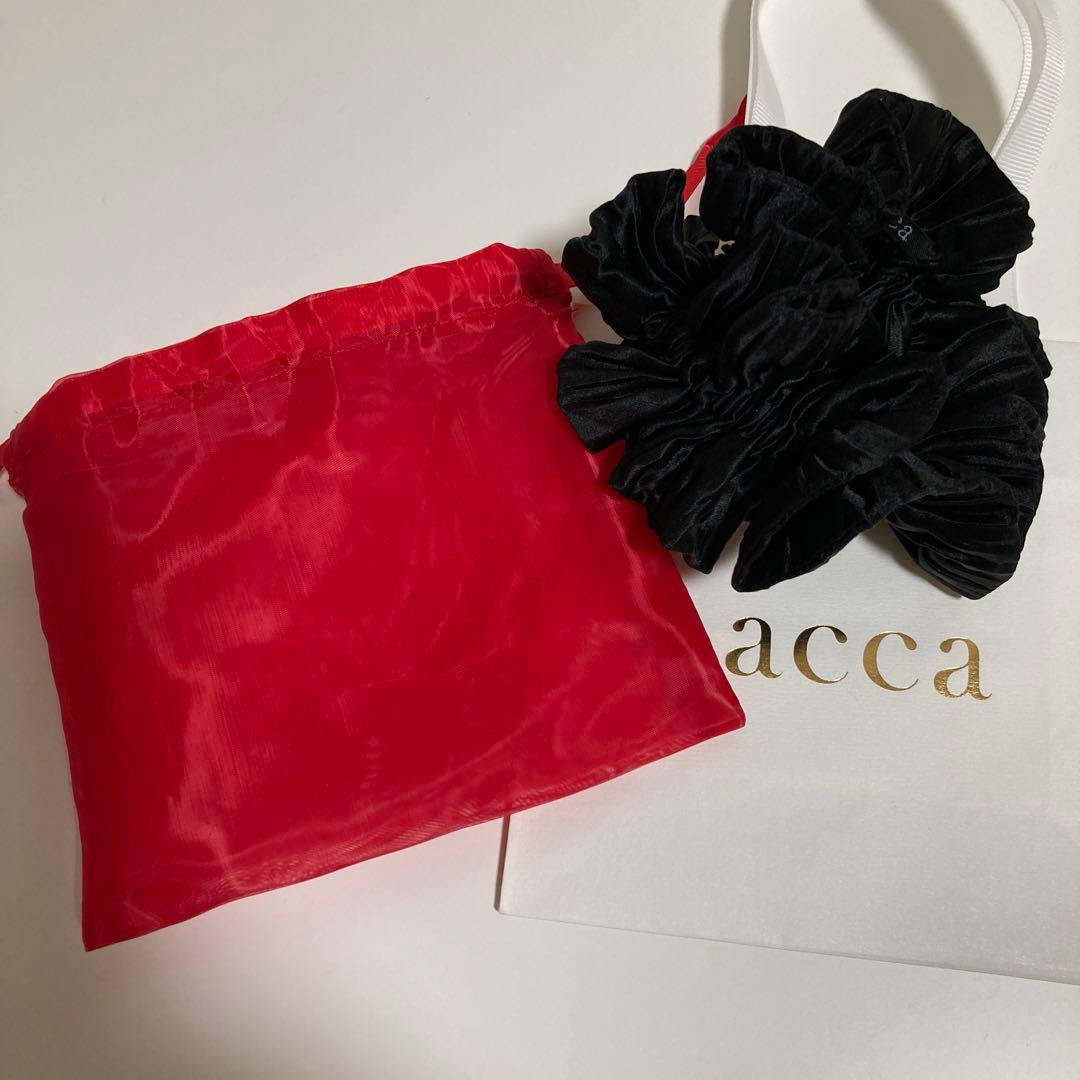 アッカacca マシュマロルチド シュシュ(ブラック)新品