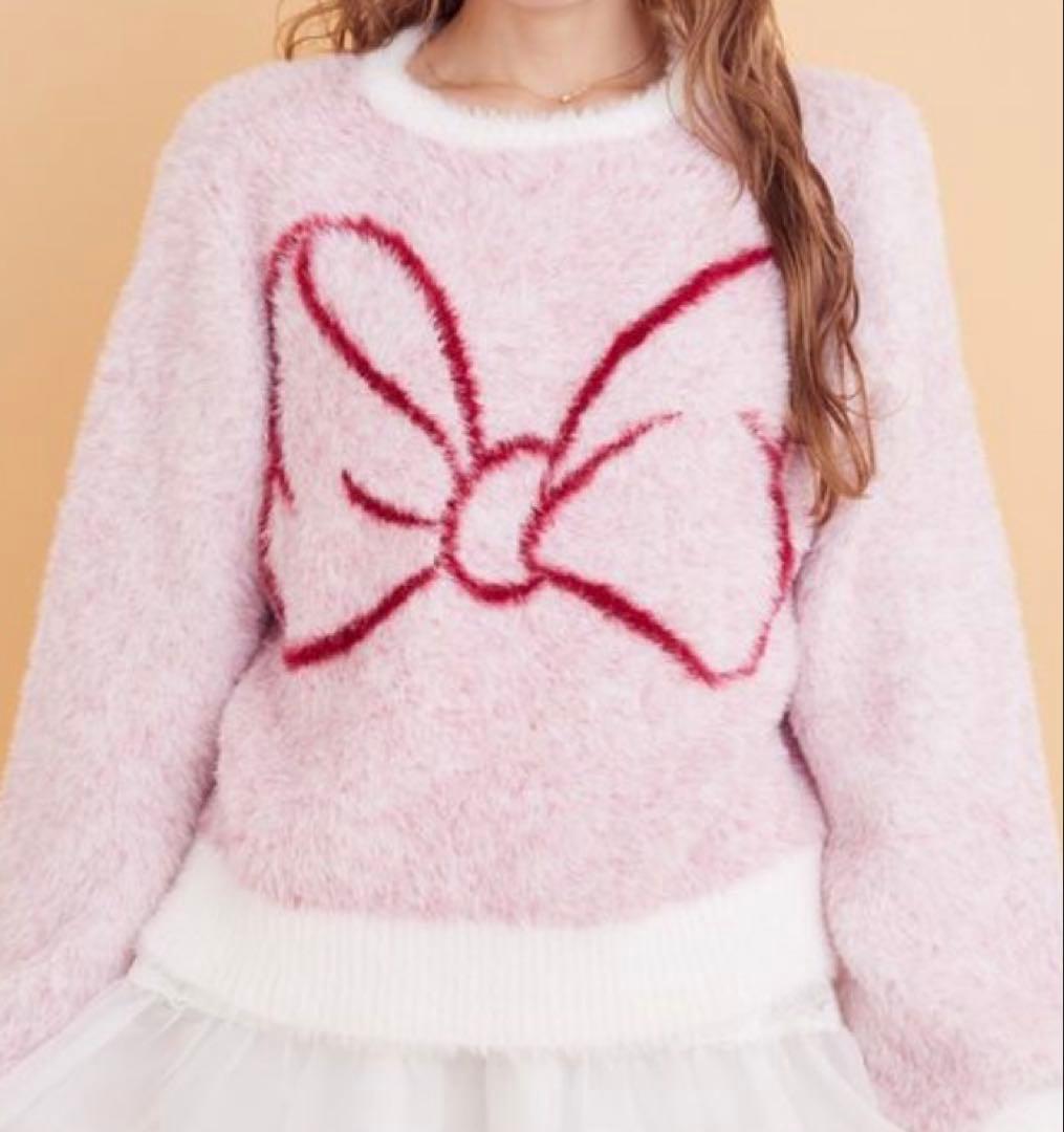 Areeam アリーム　ミニー　フェザーニットプルオーバー　ミニパル