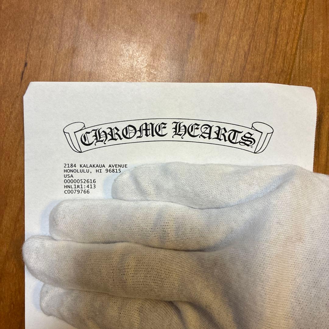 クロムハーツ REC F ZIP ブラック　レザー プレーン 長財布