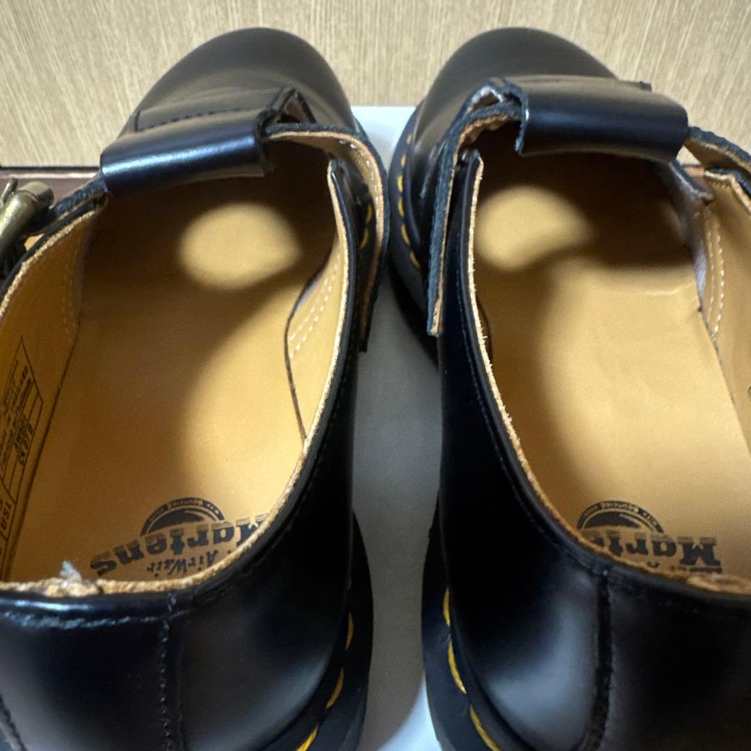 【美品】ドクターマーチン POLLEY Tバーシューズ ブラック 22cm