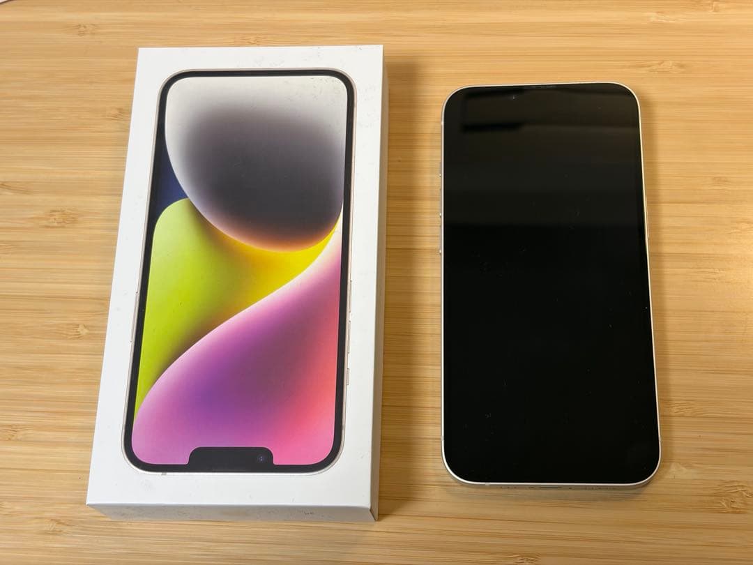 iPhone14 512GB スターライト 白 SIMフリー 動作確認済