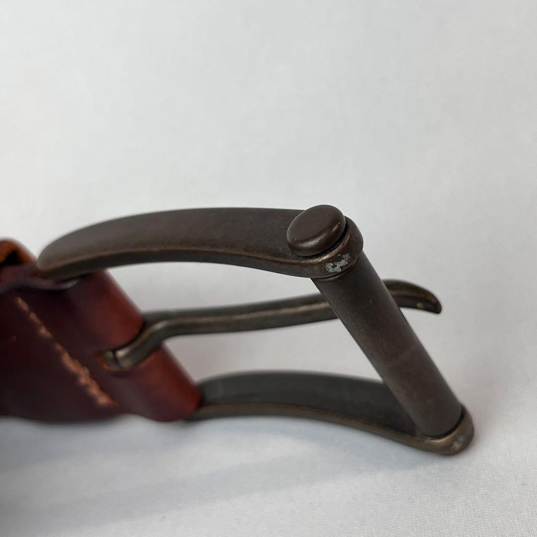 DIESEL レザーベルト 本革 ブラウン 85/34