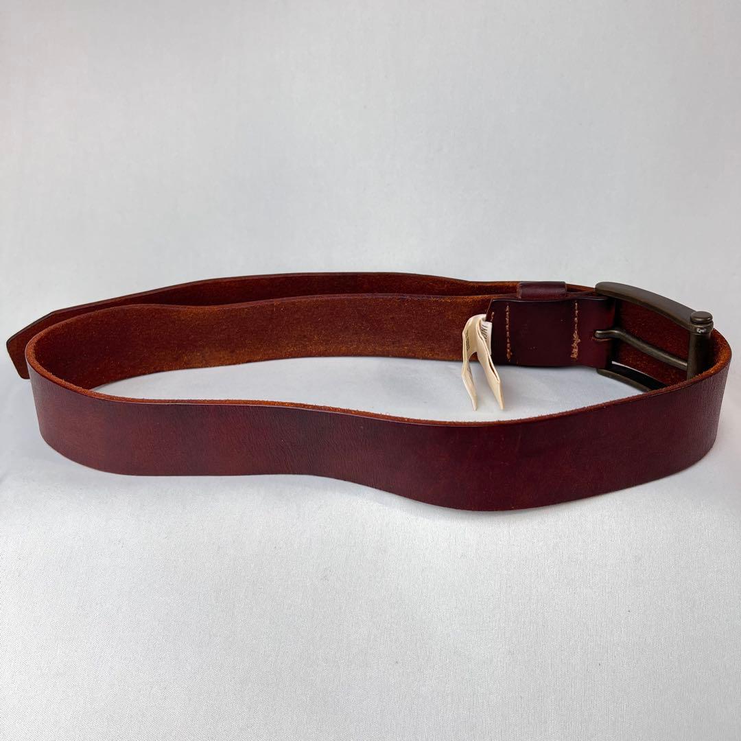 DIESEL レザーベルト 本革 ブラウン 85/34