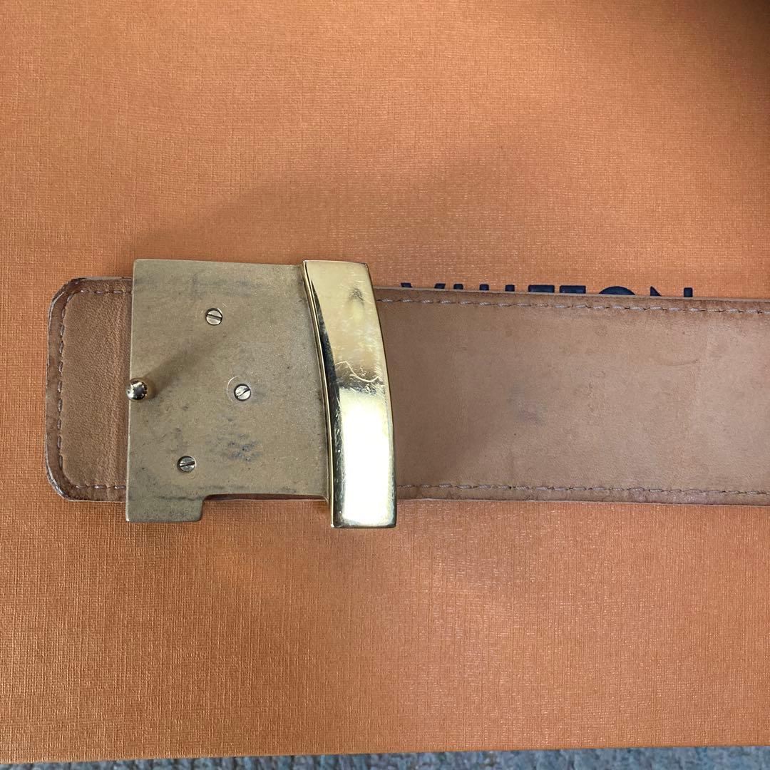 ☆美品☆ ルイ ヴィトン サンチュール イニシャル ダミエ アズール ベルト