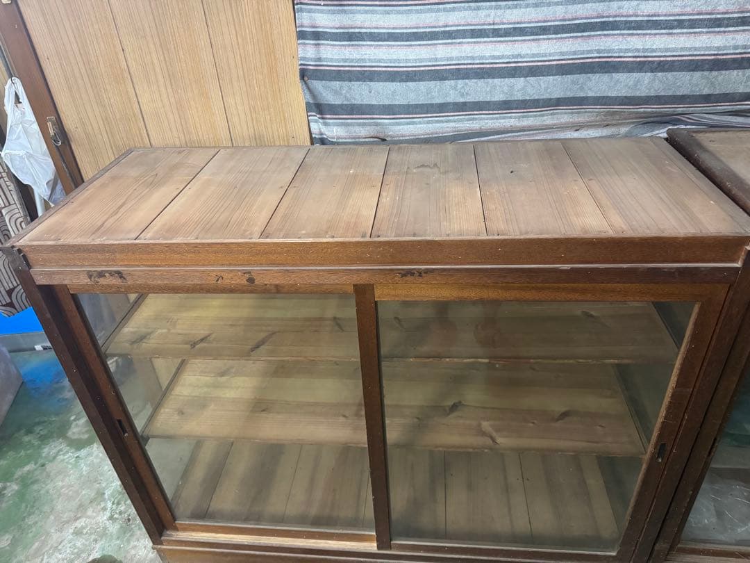 昭和レトロ 商品棚 ショーケース 引き取り限定（左側）