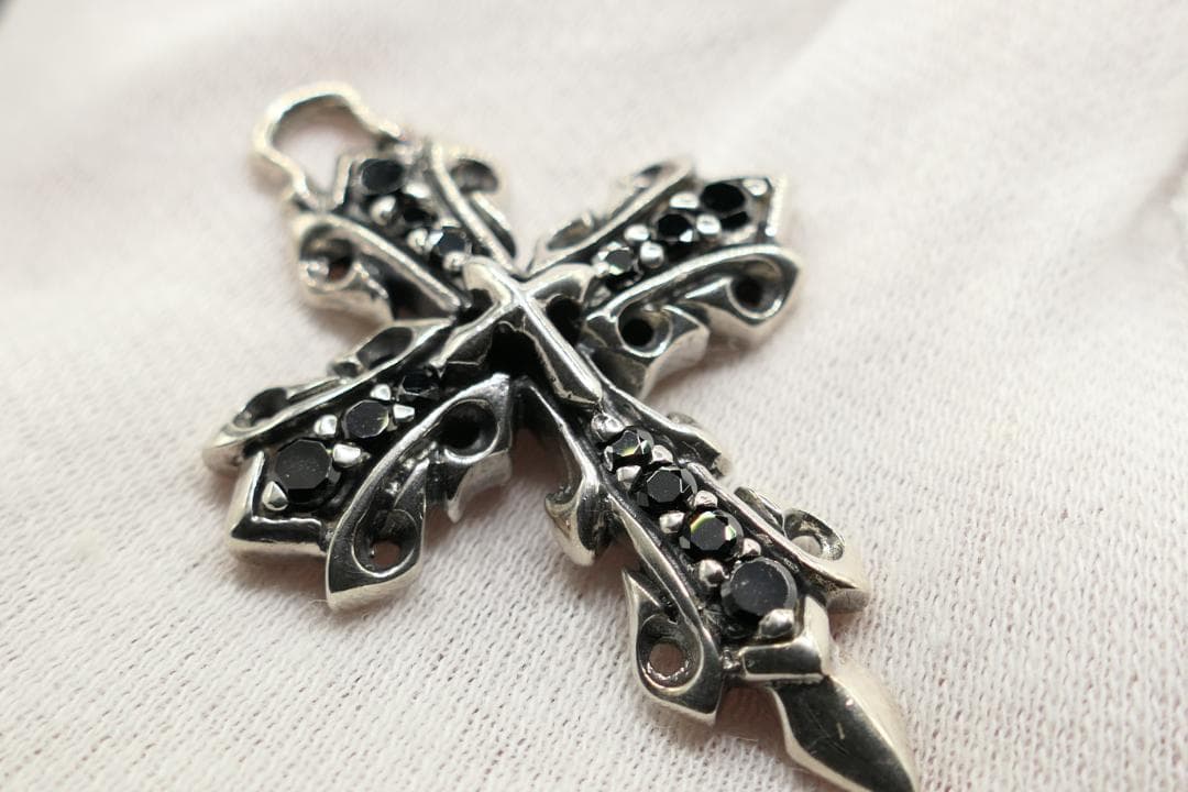 美品　the slayer　スレイヤー　メルキー　クロス　ネックレス　ブラック