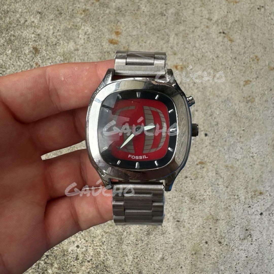 【新品電池】fossil big tic tank ヴィンテージ 稼働品 美品