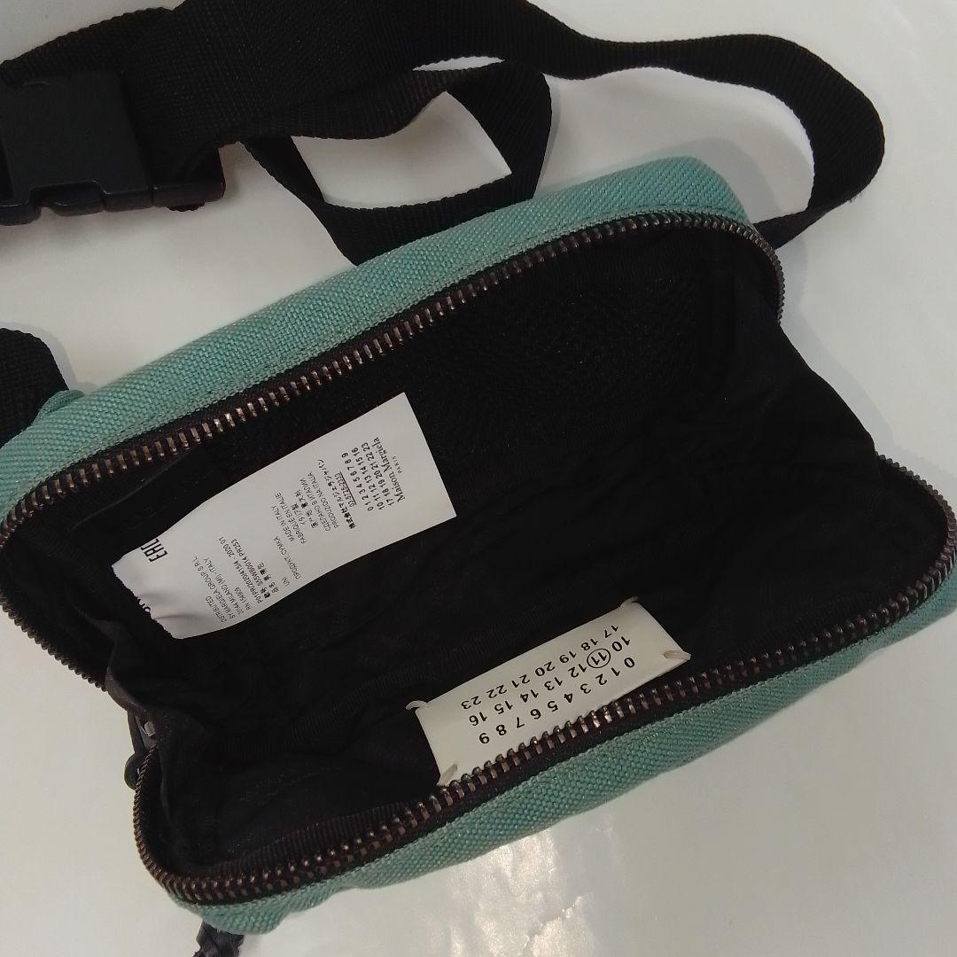 KM065 メゾンマルジェラ 極美品 4ステッチ ウエストポーチ ウエストバッグ