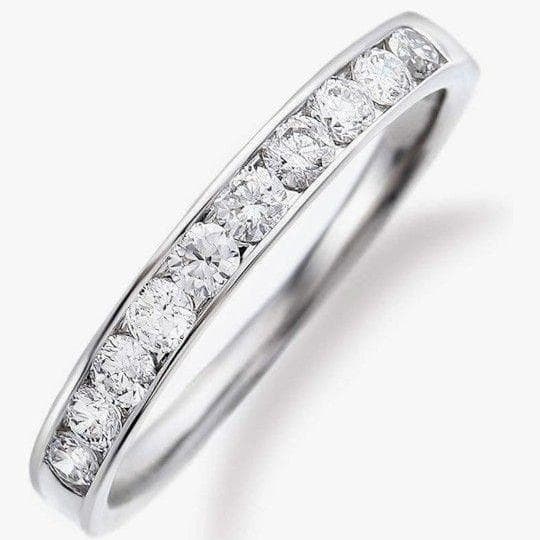 LEGAN レガン ハーフ エタニティリング プラチナ ダイヤモンド PT900