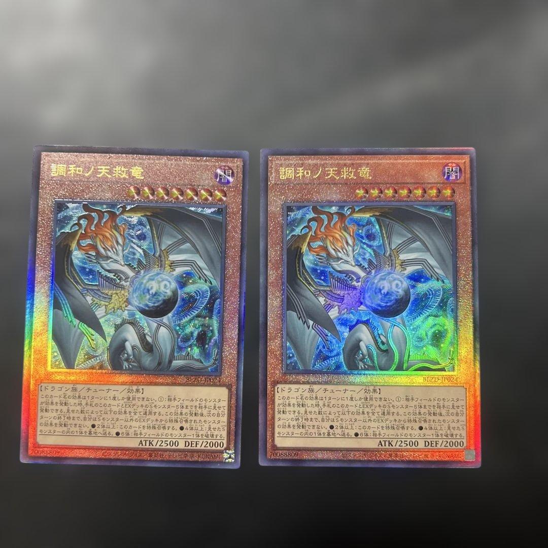 遊戯王調和の天救竜レリーフ×2