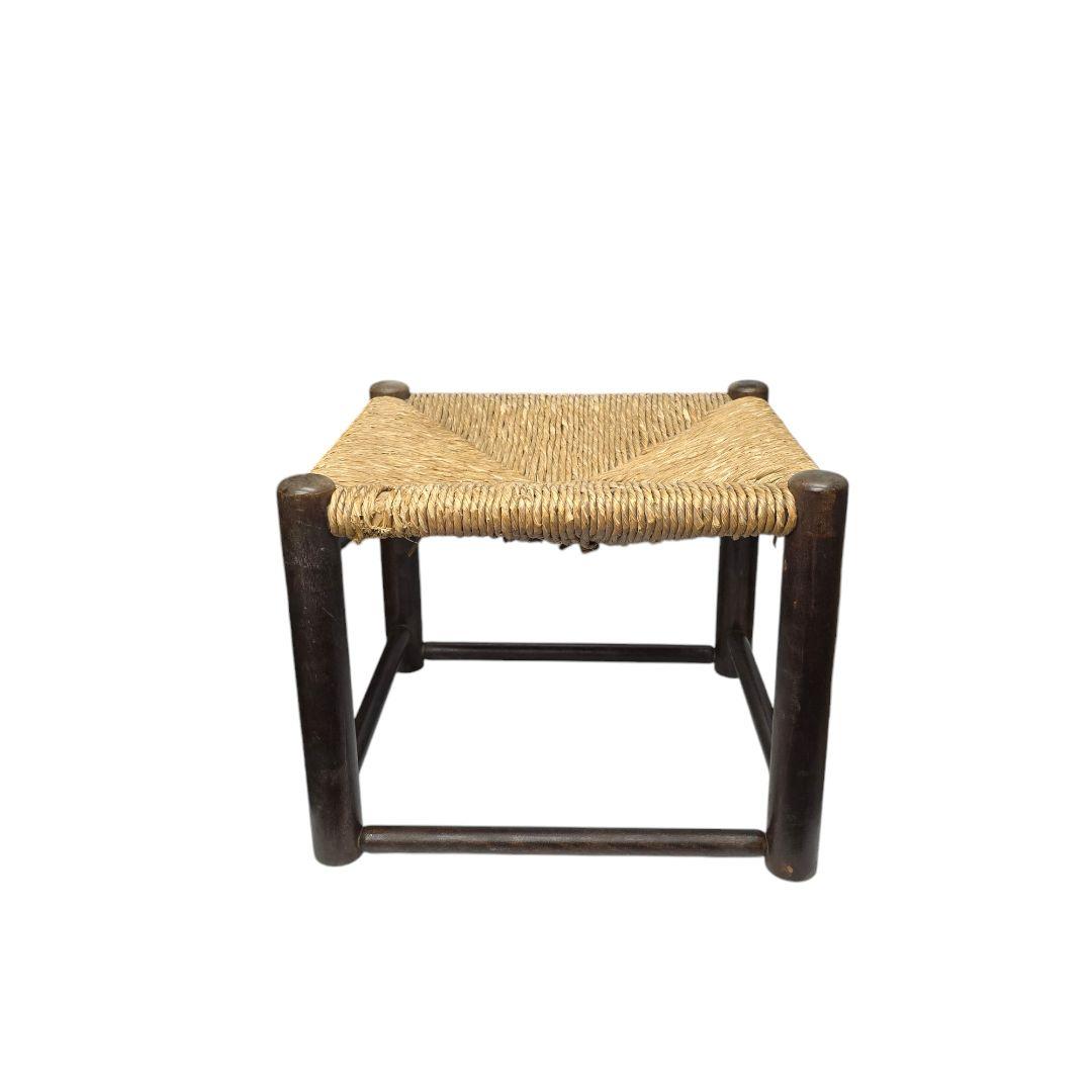 松本民芸家具　ラッシスツール　廃盤　木製　ビンテージ 足加工あり