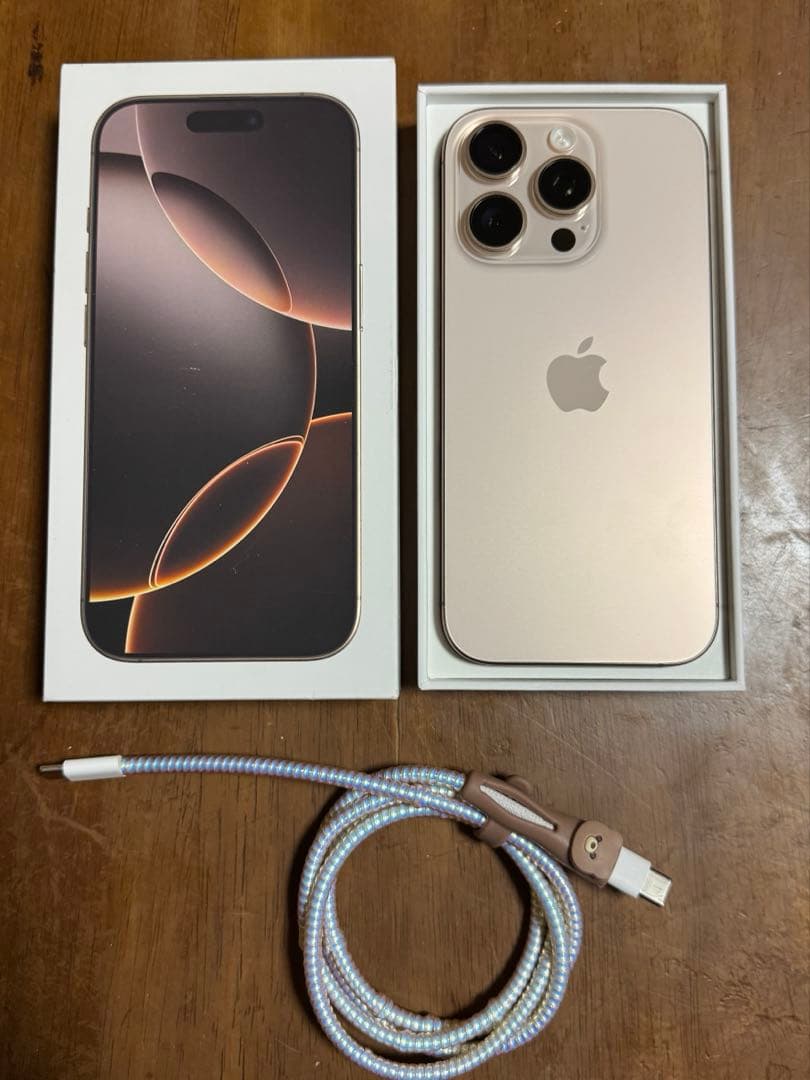 iPhone16 pro 128GB シャッター音なし　eSIM可　補償有