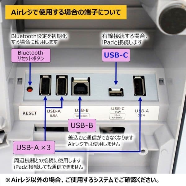 mPOP キャッシュドロアレシートプリンター内蔵 mPOP Airレジ