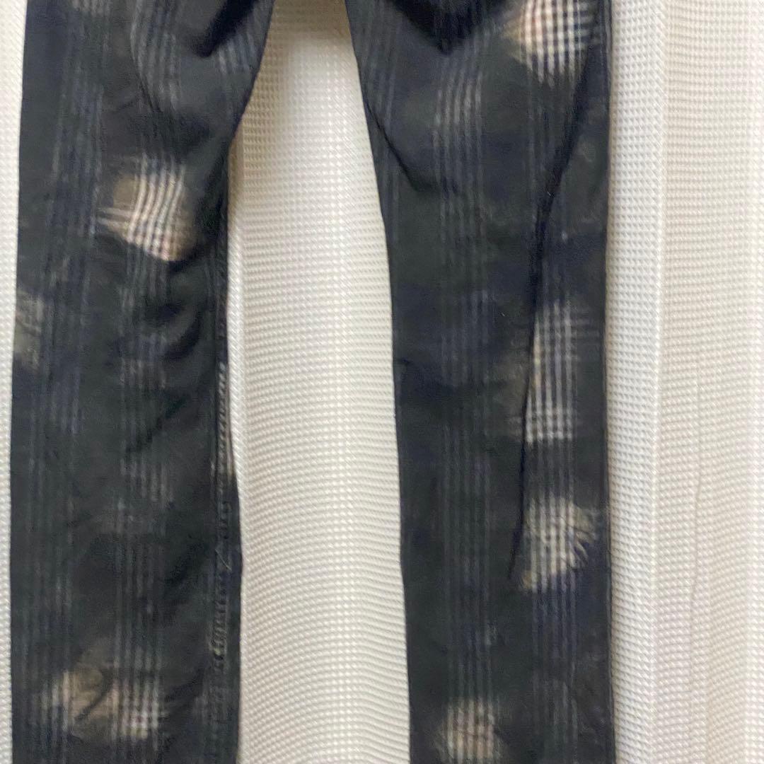 LGB ルグランブルー コーティング ブリーチ チェック デニム 29