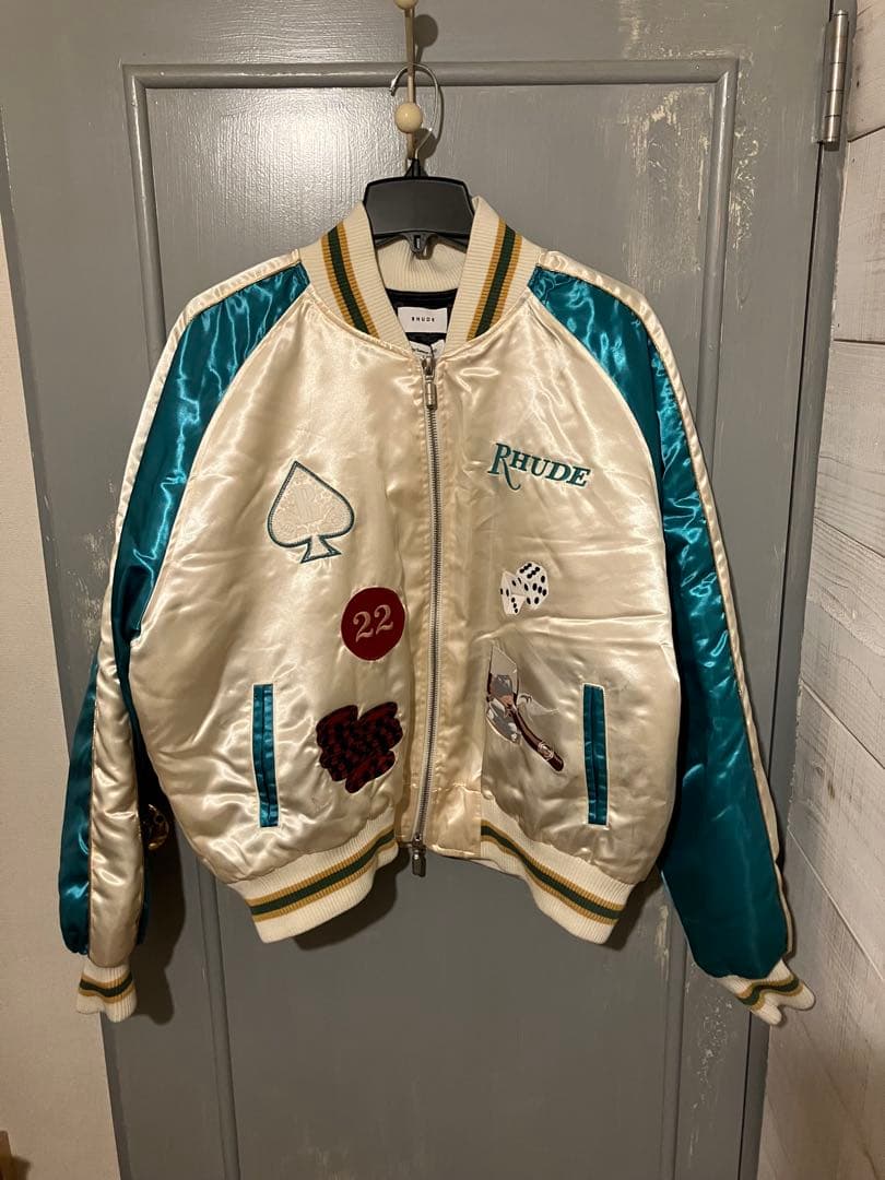 歳末値下げ！ 新品！（訳アリ）RHUDE カジノテーマ スカジャン