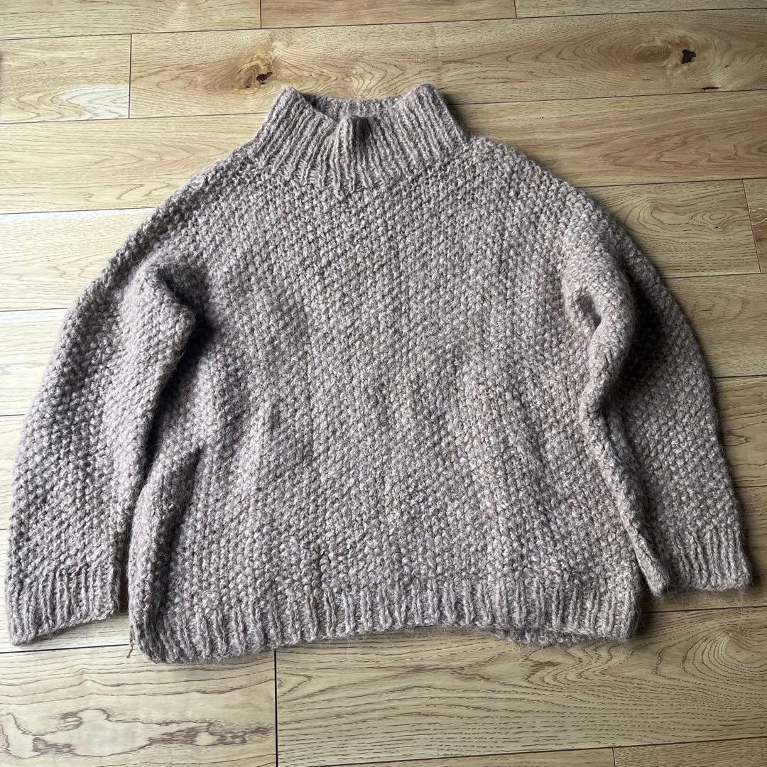 トップス SEEALL HAND OVERSIZED HIGH NECK SWEATER