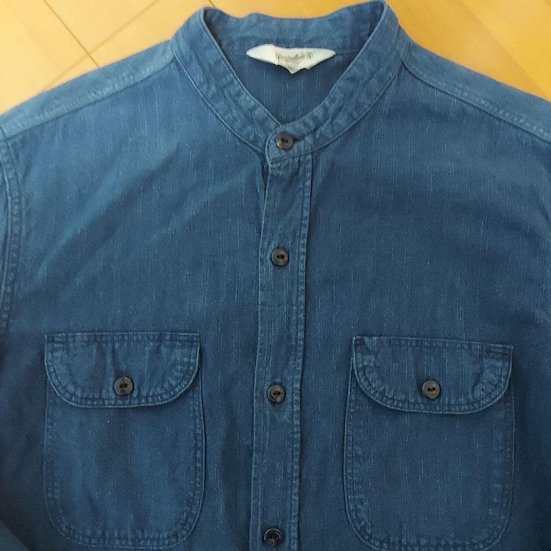 テンダーロイン　本店限定　藍染スタンドカラーシャツ